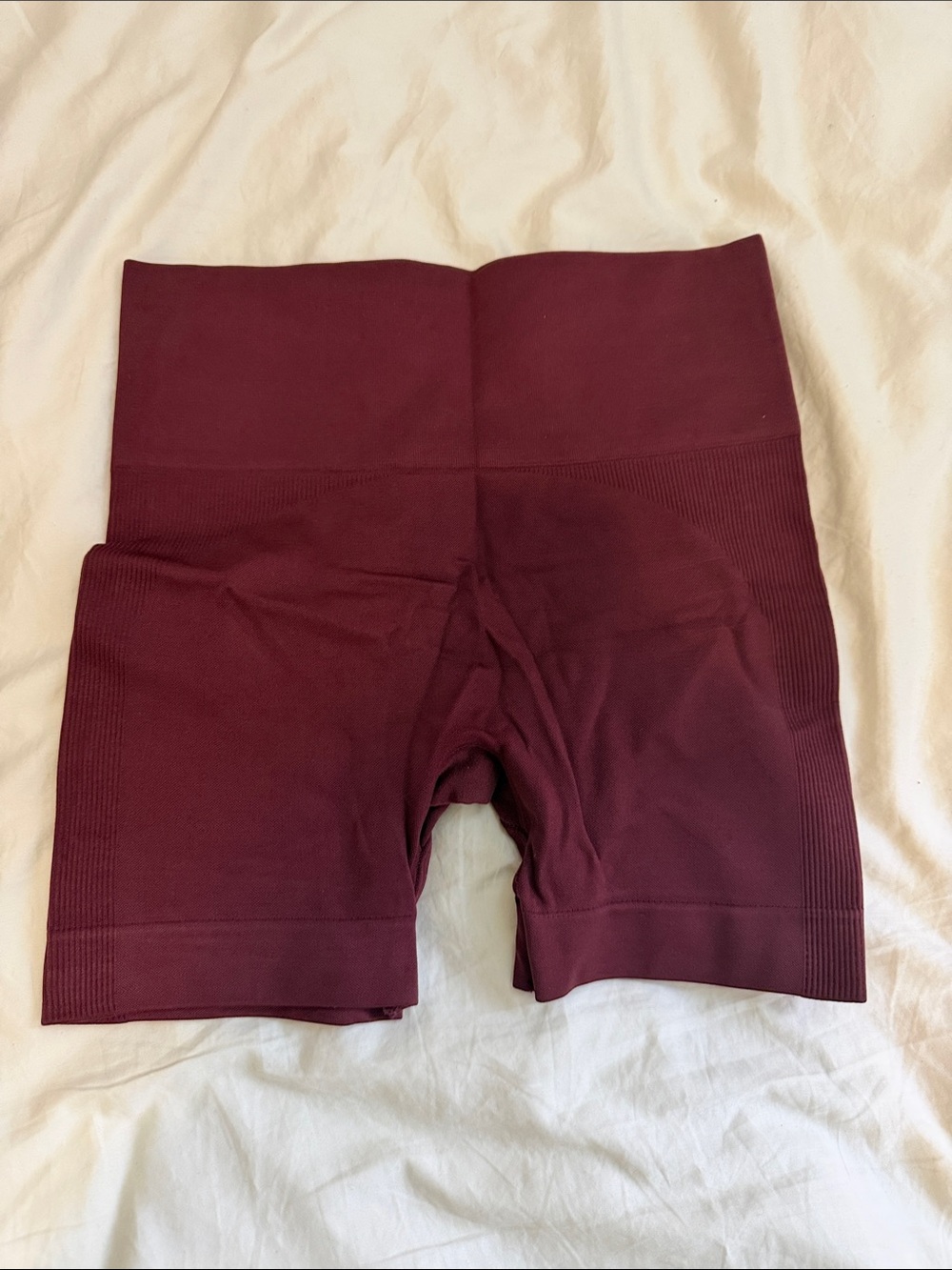 SET Active High-Waist Bike Shorts in Burgundy